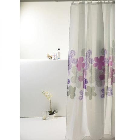 Cortina Box Poliéster Flores Colorful Bella Casa 198cmx180cm Rosa/Lilás - Finottato Menor preço em Cortina Box Poliéster Flores Colorful Bella Casa 198cmx180cm Rosa/Lilás - Finottato