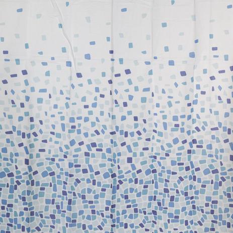 Cortina Box Poliéster Geométricos Colorful Bella Casa 198cmx180cm Branco/Azul é boa?
