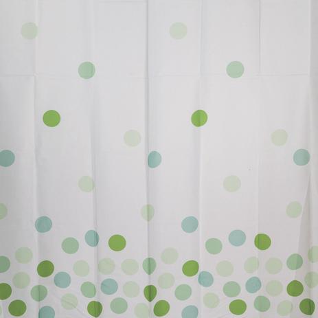 Cortina Box Poliéster Geométricos Colorful Bella Casa 198cmx180cm Branco/Verde - Finottato é boa?