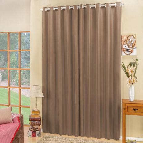 Cortina Cannes 2,00m x 1,70m Tecido Microfibra Cappucino - Bia enxovais Menor preço em Cortina Cannes 2,00m x 1,70m Tecido Microfibra Cappucino - Bia enxovais