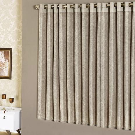 Cortina Casa Dona Ravena 200x170cm Palha Menor preço em Cortina Casa Dona Ravena 200x170cm Palha