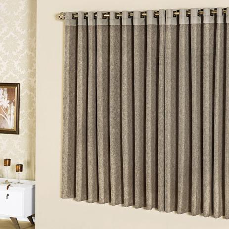 Cortina Casa Dona Ravena 300x250cm Chocolate Menor preço em Cortina Casa Dona Ravena 300x250cm Chocolate