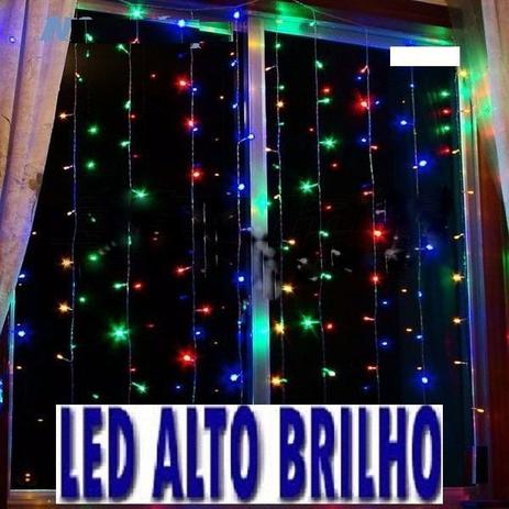 Cortina Cascata 240 Leds 2mx1,40cm Pisca 8f Iluminação Natal - Exclusivo Menor preço em Cortina Cascata 240 Leds 2mx1,40cm Pisca 8f Iluminação Natal - Exclusivo