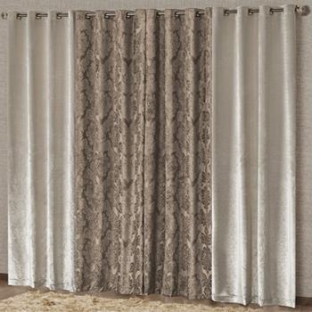 Cortina Casual Avelã para Sala ou quarto para varão 4 metros - Avelã - Vb Menor preço em Cortina Casual Avelã para Sala ou quarto para varão 4 metros - Avelã - Vb
