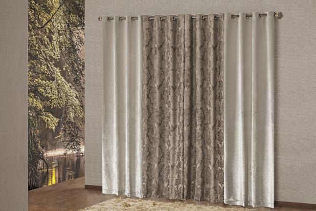 Cortina Casual de Veludo Para Varão 2,00m X 1,70m. Castor - Home fernandes Menor preço em Cortina Casual de Veludo Para Varão 2,00m X 1,70m. Castor - Home fernandes