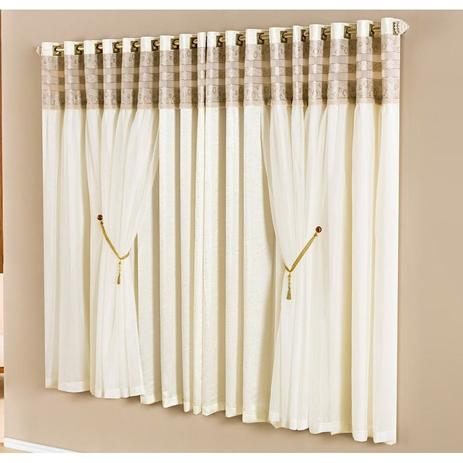 Cortina Celine 3,00M x 2,70M - Tecido Seda Amassada e Voil - Decorativa é boa?