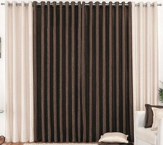 Cortina Cetim Amassado Tabaco e Palha Ilhós Cromado 4,20 x 2,50 para Varão Simples 3,00 Metros - Rose jordão cortinas Menor preço em Cortina Cetim Amassado Tabaco e Palha Ilhós Cromado 4,20 x 2,50 para Varão Simples 3,00 Metros - Rose jordão cortinas