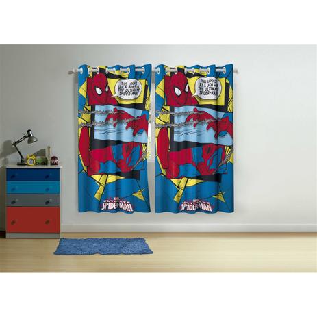 Cortina com ilhos Infantil Estampada Homem Aranha Spider Man Ultimate 1,50 m x 1,80 m Com 2 pecas - - Companhia fabril lepper Menor preço em Cortina com ilhos Infantil Estampada Homem Aranha Spider Man Ultimate 1,50 m x 1,80 m Com 2 pecas - - Companhia fabril lepper
