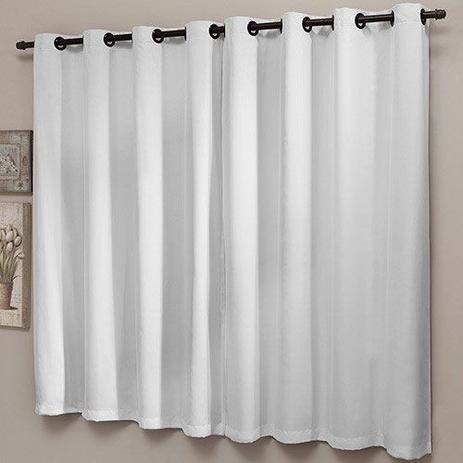 Cortina Corta Luz Blackout 220x140cm Branco - Casa dona é boa?