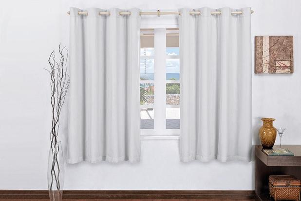 Cortina Corta Luz C/Voal Blecaute Tecido P.V.C Branco 2,00m x 1,70m - Rose jordão é boa?