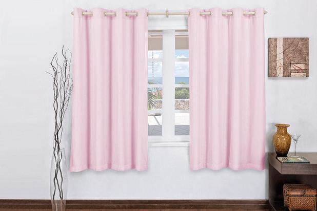 Cortina Corta Luz C/Voal Blecaute Tecido P.V.C Rosa 2,00m x 1,70m - Rose jordão é boa?