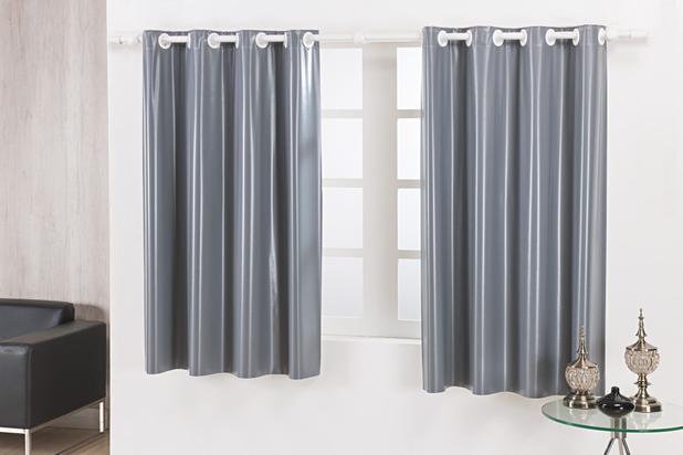 Cortina corta luz com blackout Cinza 2,20m x 1,30m - Praticasa é boa?