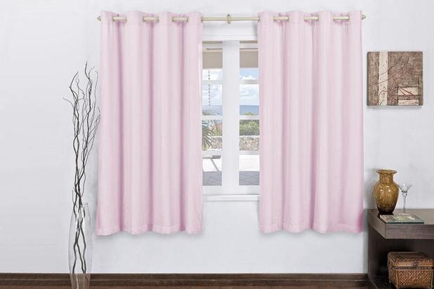 Cortina Corta Luz para varão simples 3m Rosa - Rose jordão Menor preço em Cortina Corta Luz para varão simples 3m Rosa - Rose jordão
