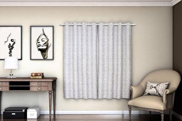 Cortina Corta Luz Plástico Estampado p/ Varão 2,80x2,20m Arabesco - Adomes Menor preço em Cortina Corta Luz Plástico Estampado p/ Varão 2,80x2,20m Arabesco - Adomes