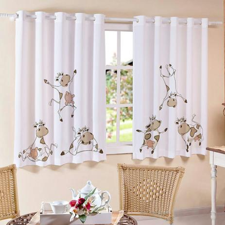 Cortina De Cozinha 100 PVC 2,00m x 1,25m Estampa Vaca Para Varão Simples - Tutti casa Menor preço em Cortina De Cozinha 100 PVC 2,00m x 1,25m Estampa Vaca Para Varão Simples - Tutti casa