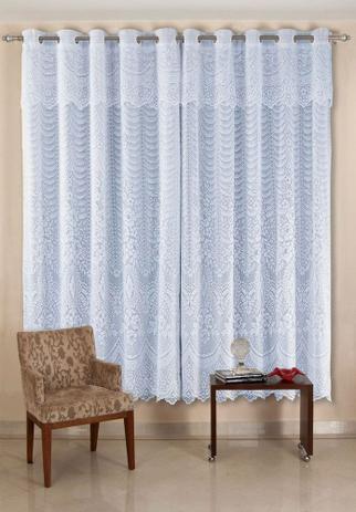 Cortina De Renda Quarto E Sala Brisa 3,50m X 2,60m P/ Varão Cortilester Menor preço em Cortina De Renda Quarto E Sala Brisa 3,50m X 2,60m P/ Varão Cortilester