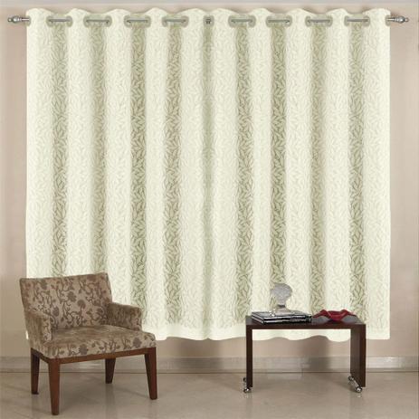 Cortina de Renda - Quarto e Sala - Nativa - 3,00m x 1,80m - Bege - Cortilester Menor preço em Cortina de Renda - Quarto e Sala - Nativa - 3,00m x 1,80m - Bege - Cortilester