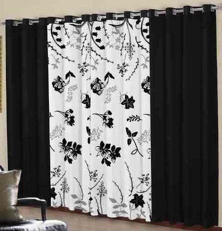 Cortina de Sala/Quarto Preta e Branca Maria Estampada 300x250 - Sultan Menor preço em Cortina de Sala/Quarto Preta e Branca Maria Estampada 300x250 - Sultan