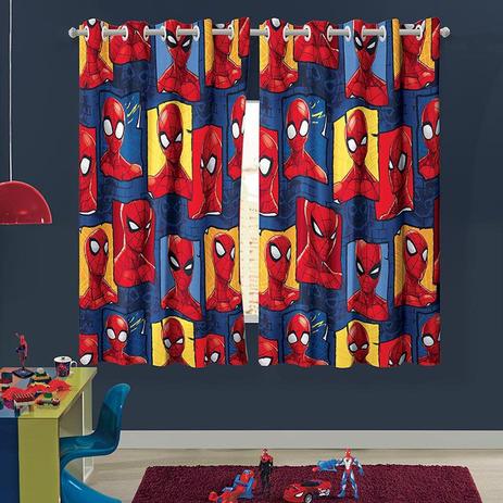 Cortina De Varão Spider Man 1.5 x 1.8m Vermelha Lepper Menor preço em Cortina De Varão Spider Man 1.5 x 1.8m Vermelha Lepper