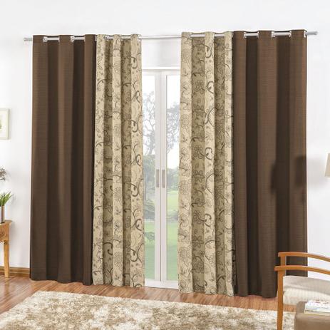 Cortina Dublin Varão Simples 2,00m x 1,70m - Tabaco - Rosdry enxovais Menor preço em Cortina Dublin Varão Simples 2,00m x 1,70m - Tabaco - Rosdry enxovais