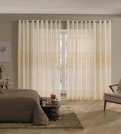Cortina Duplex Bordada 5,40x2,50m Creme - Bella Janela é ruim? Cortina Duplex Bordada 5,40x2,50m Creme - Bella Janela é boa?