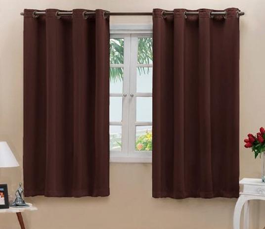 Cortina Eddi Blackout Corta Luz em Tecido 2,00m x 1,30m Tabaco - Home fernandes Menor preço em Cortina Eddi Blackout Corta Luz em Tecido 2,00m x 1,30m Tabaco - Home fernandes