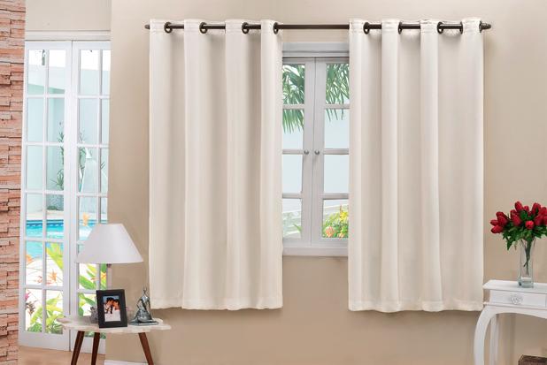 Cortina Eddi Blackout Corta Luz em Tecido 2,80m x 1,60m Palha - Home fernandes Menor preço em Cortina Eddi Blackout Corta Luz em Tecido 2,80m x 1,60m Palha - Home fernandes