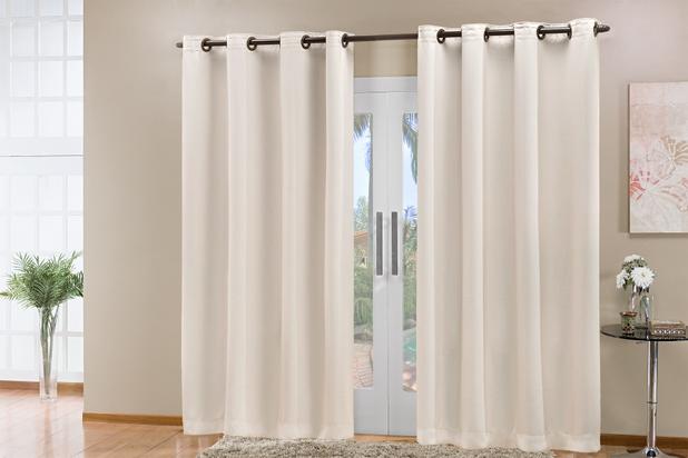 Cortina Eddi Blackout Corta Luz em Tecido 3,00m x 2,70m Palha - Home fernandes Menor preço em Cortina Eddi Blackout Corta Luz em Tecido 3,00m x 2,70m Palha - Home fernandes