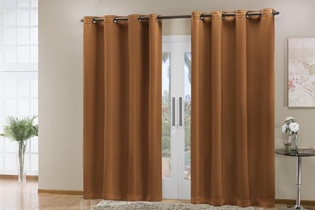 Cortina Eddi Corta Luz Blackout Tecido Class 2,80m x 2,30m Castor - Home fernandes Menor preço em Cortina Eddi Corta Luz Blackout Tecido Class 2,80m x 2,30m Castor - Home fernandes