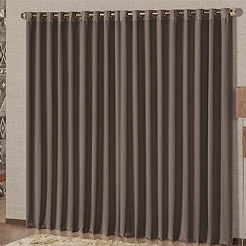 Cortina Ester Blackout Tabaco para Sala ou quarto para varão 3 metros - Tabaco - Vb Menor preço em Cortina Ester Blackout Tabaco para Sala ou quarto para varão 3 metros - Tabaco - Vb