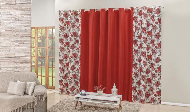 Cortina Floratta 2,00 m Tecido Estampado para Sala e Quarto - Dama Enxovais é boa?