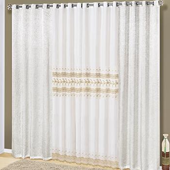 Cortina Florida Branca para Sala ou quarto para varão 3 metros - Branca - Vb é boa?