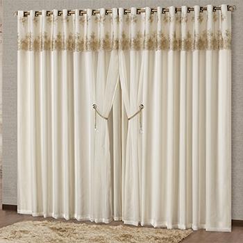 Cortina Glenda Bege para Sala ou quarto para varão 2 metros - Bege - Vb Menor preço em Cortina Glenda Bege para Sala ou quarto para varão 2 metros - Bege - Vb