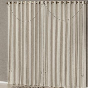 Cortina Grécia Bege tecido rústico para sala ou quarto para varão de 3,00x2,50m - Bege - Vb Menor preço em Cortina Grécia Bege tecido rústico para sala ou quarto para varão de 3,00x2,50m - Bege - Vb