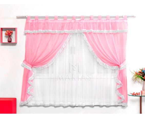Cortina Infantil Babado 2 Metros Voal - Rosa - Marias enxoval é boa?