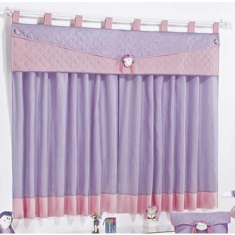 Cortina Infantil Chiquitita 2,00m x 1,70m alt. Tecido Micrifibra Bandô Matelado - Lilás - Zelimari é boa?