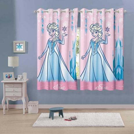 Cortina Infantil Com Ilhós Menina Lepper Frozen Com 2 Peças Menor preço em Cortina Infantil Com Ilhós Menina Lepper Frozen Com 2 Peças