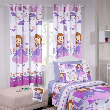 Cortina Infantil Sofia Friends 180x280 Cm Lilás Santista é boa?