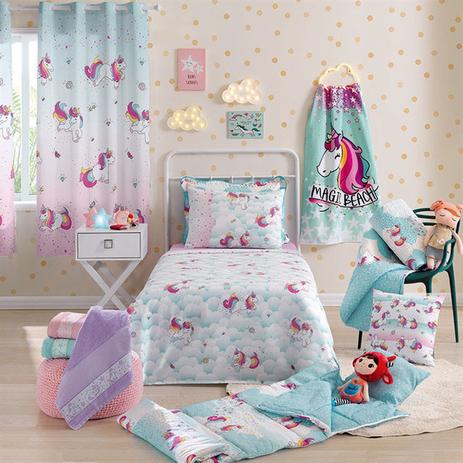 Cortina londres basic estampada corta luz magic unicórnio 2,80 x 1,80 - santista Menor preço em Cortina londres basic estampada corta luz magic unicórnio 2,80 x 1,80 - santista