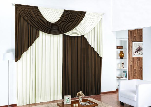 Cortina Luana 2,00m x 1,70m Tabaco com Palha Tecido Malha Moderna Sala ou Quarto - Rose Menor preço em Cortina Luana 2,00m x 1,70m Tabaco com Palha Tecido Malha Moderna Sala ou Quarto - Rose