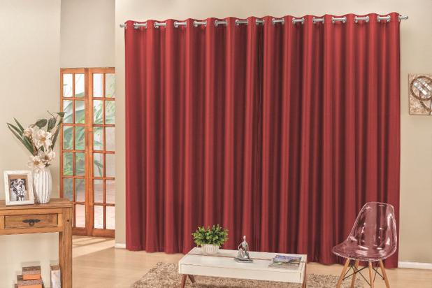 Cortina Madri 4,00m x 2,50m Vermelha LIso Tecido Semi Blackout Para Sala Quarto - Rose é ruim? Cortina Madri 4,00m x 2,50m Vermelha LIso Tecido Semi Blackout Para Sala Quarto - Rose é boa?
