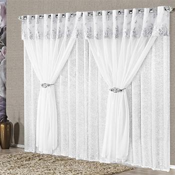 Cortina Nobreza Branca para Sala ou quarto para varão 2 metros - Branca - Vb é boa?