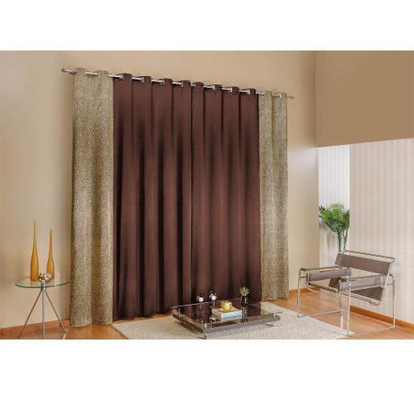 Cortina P/ Varão Simples 2M Safari Cetim Charmousse Tabaco - Bia Enxovais Menor preço em Cortina P/ Varão Simples 2M Safari Cetim Charmousse Tabaco - Bia Enxovais