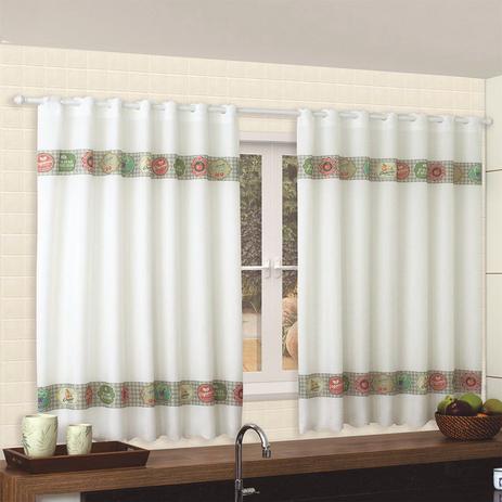Cortina para Cozinha Bella Janela 200x120 cm Transfer Passa Barra Organic é boa?
