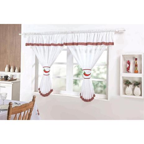 Cortina Para Cozinha Pimenta 130x200cm Branco - Guga tapetes é ruim? Cortina Para Cozinha Pimenta 130x200cm Branco - Guga tapetes é boa?