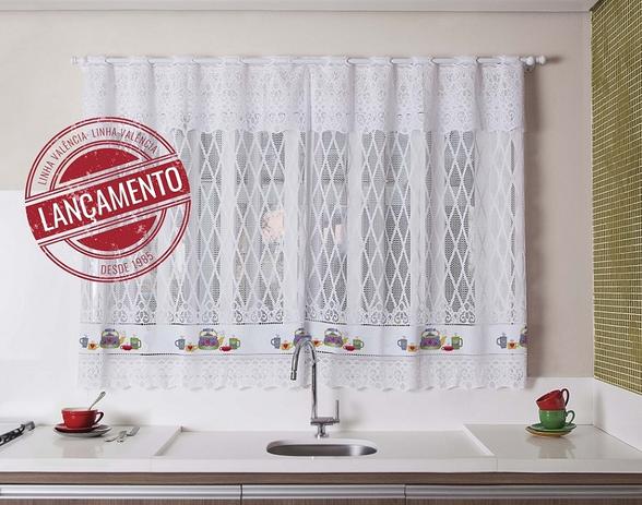 Cortina Para Janela De Cozinha De Renda 200x120 - Chaleira - Interlar é boa?