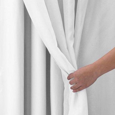 Cortina para Quarto Branca Blackout Corta Luz PVC com Voil 2,80 x 1,60 para Varão Simples 2,00 Metro - Admirare Menor preço em Cortina para Quarto Branca Blackout Corta Luz PVC com Voil 2,80 x 1,60 para Varão Simples 2,00 Metro - Admirare
