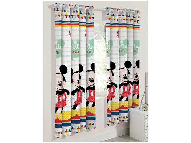 Cortina para Quarto Infantil Mickey - 2,8x1,8m Menor preço em Cortina para Quarto Infantil Mickey - 2,8x1,8m