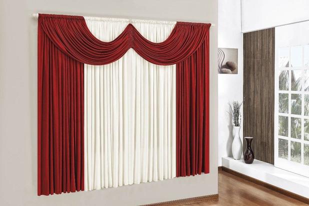 Cortina Para Sala 200x180 em Malha Dispensa Passar - Admirare Menor preço em Cortina Para Sala 200x180 em Malha Dispensa Passar - Admirare
