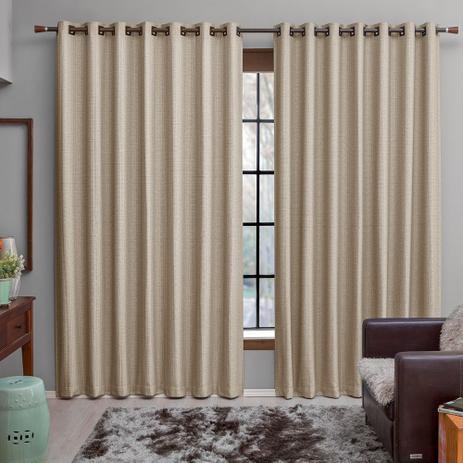 CORTINA PARA SALA JACY 250 X 300 MARFIM - Branyl Menor preço em CORTINA PARA SALA JACY 250 X 300 MARFIM - Branyl
